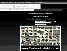 Tablet Screenshot of castironairbricks.org.uk